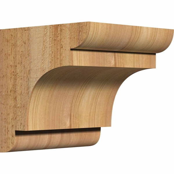 Ekena Millwork New Brighton Rough Sawn Corbel, Western Red Cedar, 6"W x 6"D x 6"H COR06X06X06NEB00RWR - main
